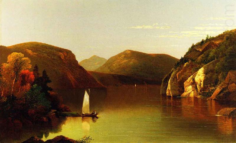 Moore, Albert Joseph Setting Sail on a Lake in the Adirondacks china oil painting image